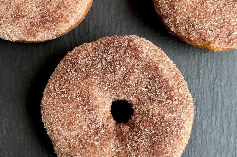Baked Pumpkin Donuts With Cinnamon Sugar (Vegan)