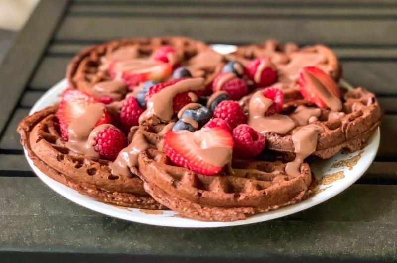 Easy Vegan Protein Waffles