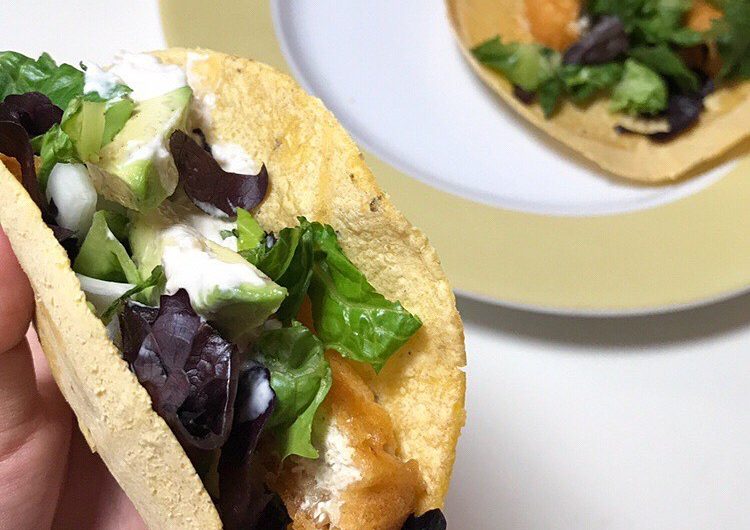 Fishless Tacos With Easy Vegan Sour Cream