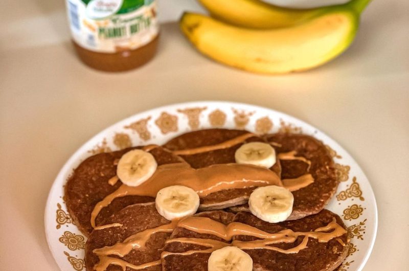 Vegan Banana Bread Protein Pancakes