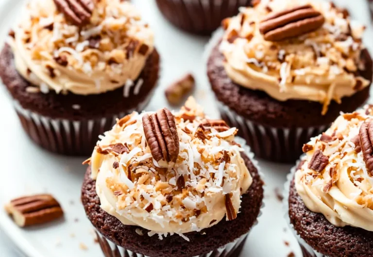 German Chocolate Cupcakes