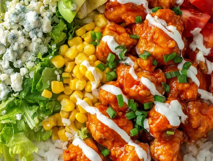 Buffalo Chicken Ranch Rice Bowl Recipe