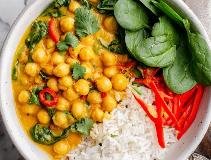 Coconut Curry Chickpea Bowl Recipe