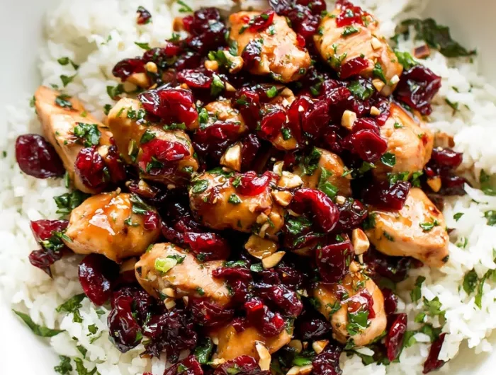 Cranberry Chicken Rice Bowl Recipe