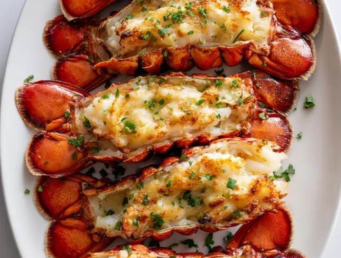 Garlic Butter Baked Lobster Tails Recipe