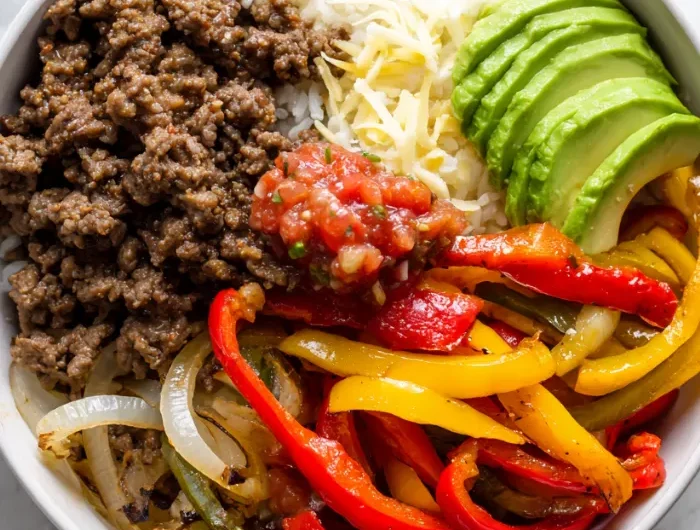Ground Beef Fajita Bowl Recipe