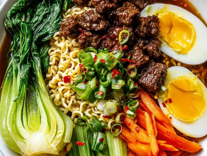 Spicy Ground Beef Ramen Bowl Recipe