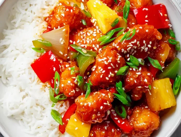 Sweet and Sour Chicken Pineapple Bowl Recipe