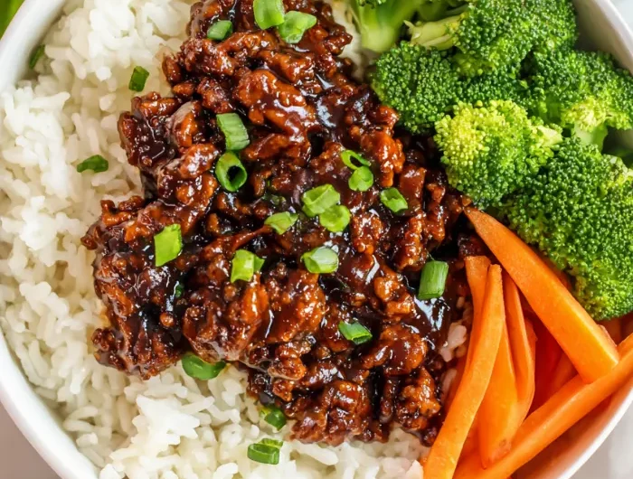 Teriyaki Ground Beef Rice Bowl Recipe