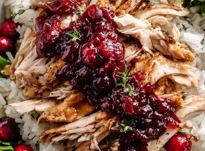 Turkey Cranberry Rice Bowl Recipe