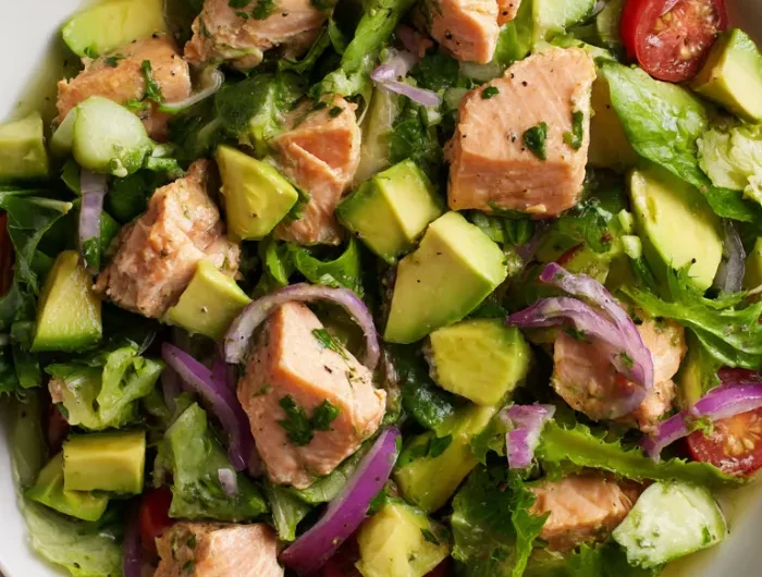 Avocado Salmon Salad Recipe