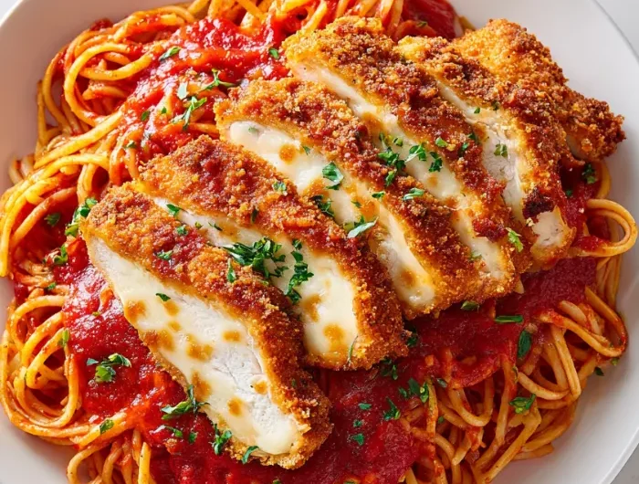 Chicken Parmesan Red Pasta Recipe