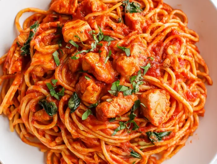 Chicken Red Sauce Pasta Recipe