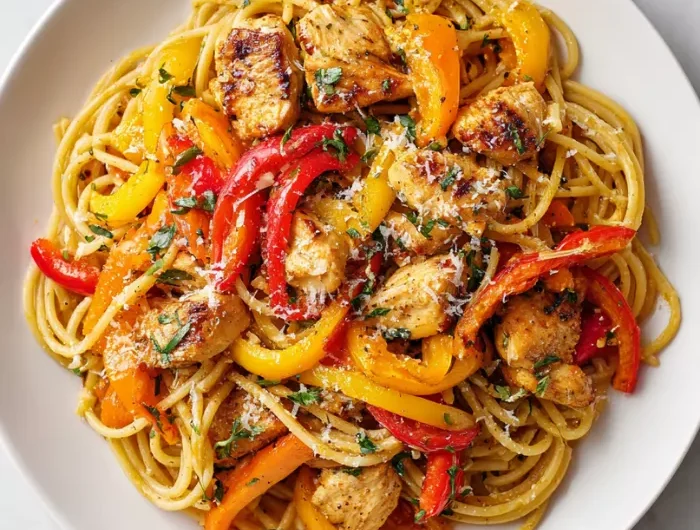 Chicken and Bell Pepper Pasta Recipe