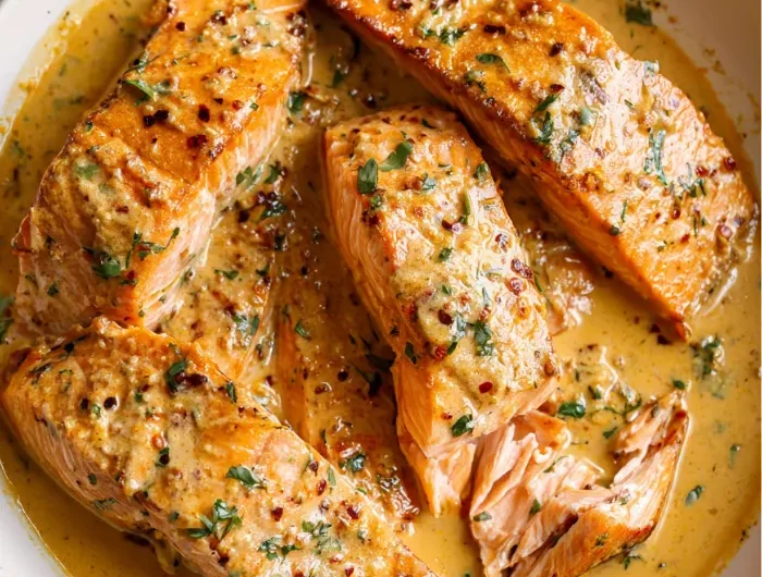 Coconut Curry Salmon with Garlic Butter Recipe