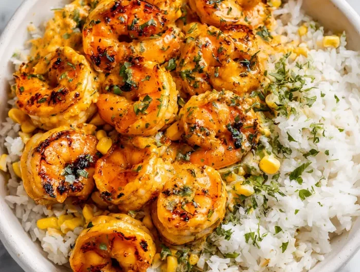 Creamy Chipotle Shrimp Rice Bowl Recipe