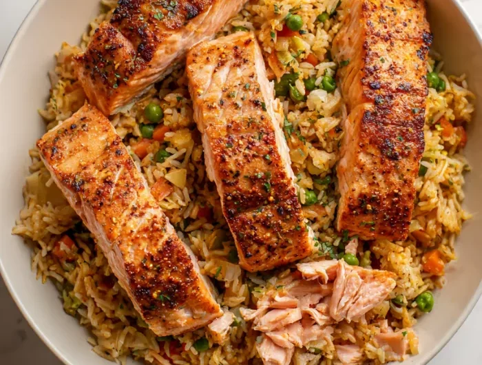One Pot Salmon and Rice Recipe