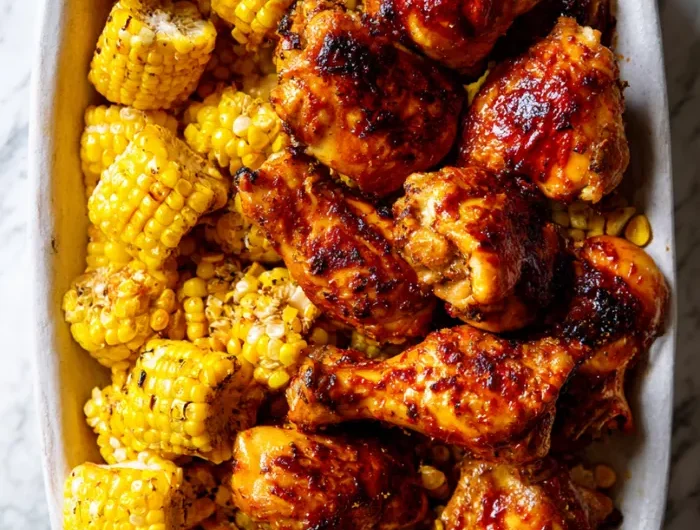 Sheet-Pan BBQ Chicken with Corn Recipe