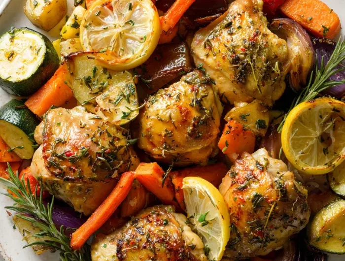 Sheet-Pan Lemon Herb Chicken with Veggies