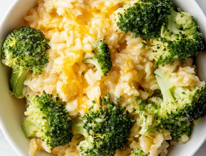 Cheesy Broccoli and Rice Bowl Recipe