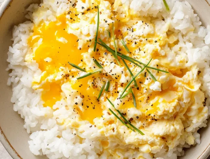Cheesy Egg and Rice Bowl Recipe