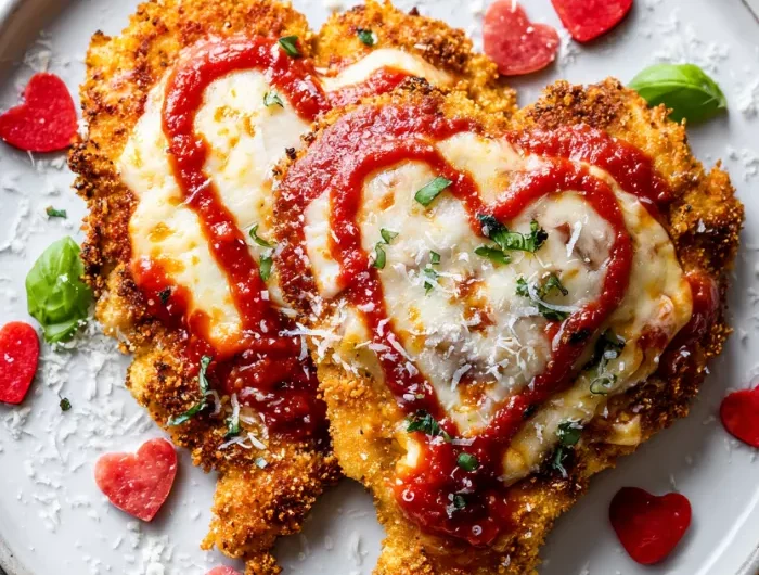 Chicken Parmesan Valentine Plate Recipe
