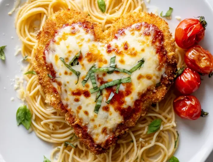 Chicken Parmesan Valentine Plate Recipe