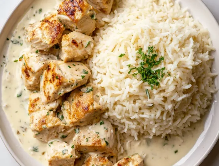 Chicken with Lemon Yogurt Rice Recipe
