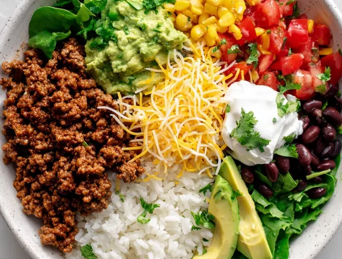 Easy Beef Burrito Bowls Recipe