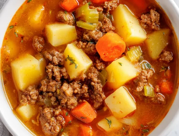 Ground Beef Stew with Potatoes Recipe