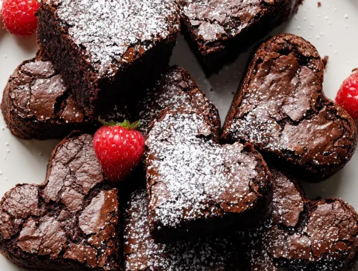 Heart-Shaped Brownies Recipe