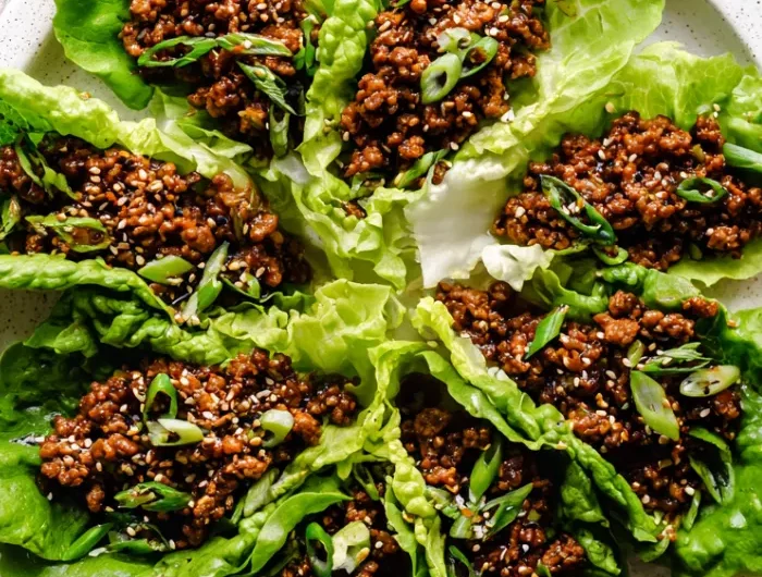 Korean Ground Beef Lettuce Wraps Recipe