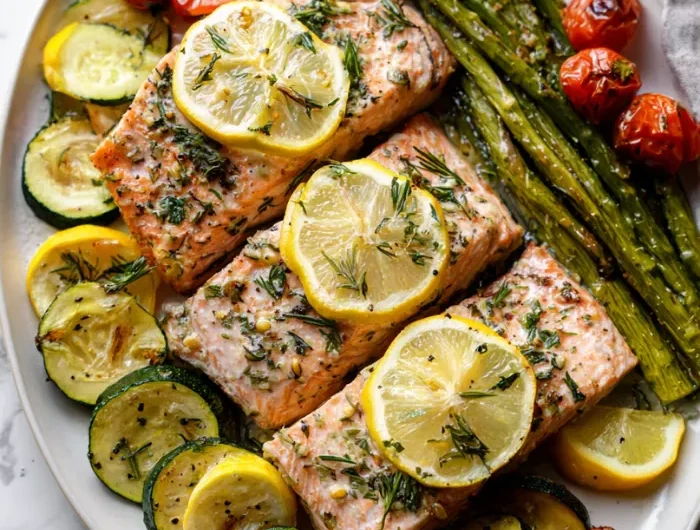 Sheet-Pan Lemon Herb Salmon Recipe