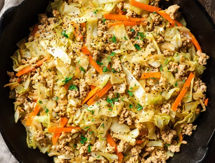 Turkey and Cabbage Skillet Recipe