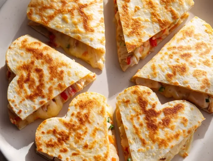 Valentine Quesadillas (Heart Cut) Recipe