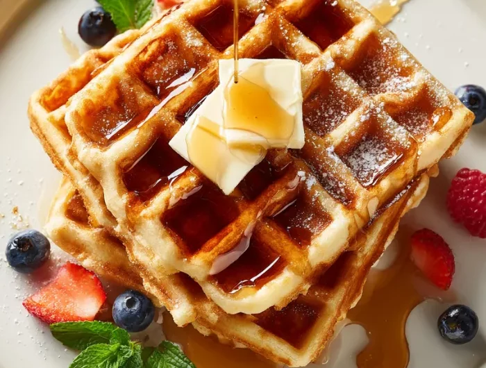 Waffles with Maple Syrup Recipe