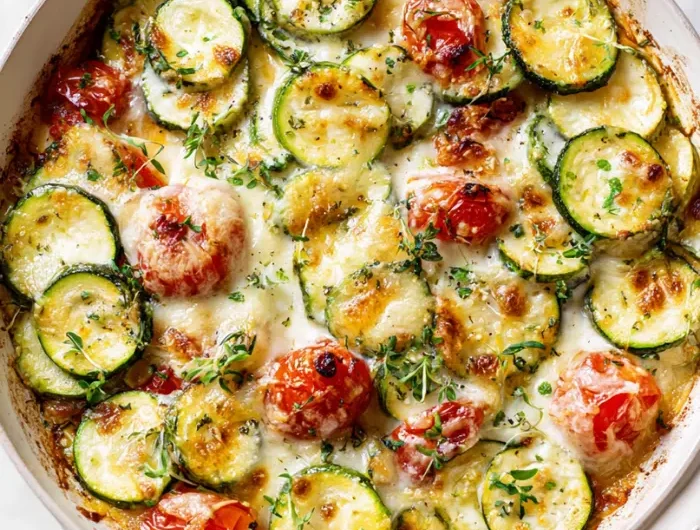 Zucchini and Tomato Skillet with Cheese Recipe