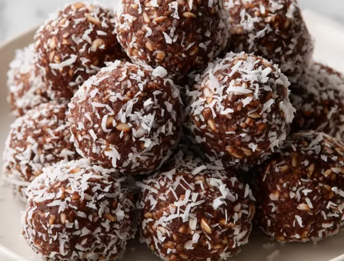 Chocolate Coconut Protein Balls Recipe