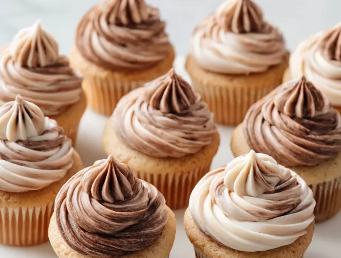 Marble Chocolate Vanilla Cupcakes Recipe