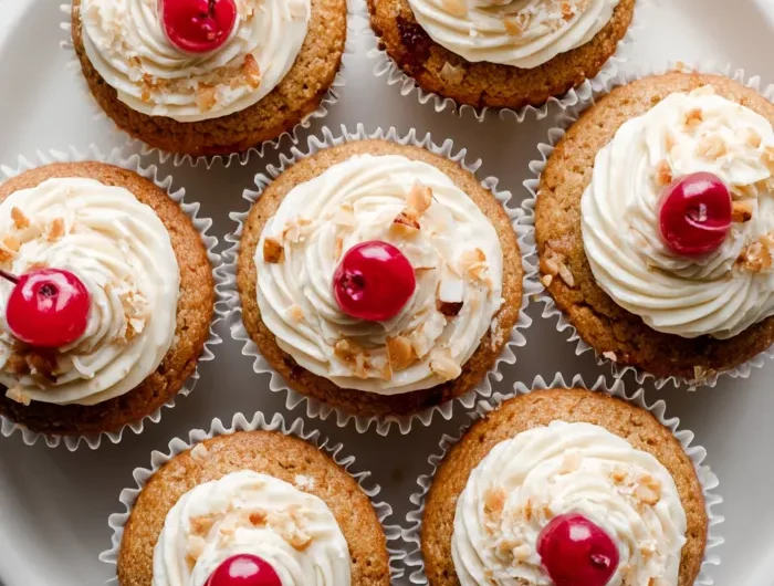 Cherry Almond Cupcakes Recipe
