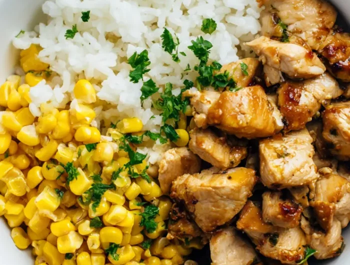 Chicken Corn Rice Bowls Recipe
