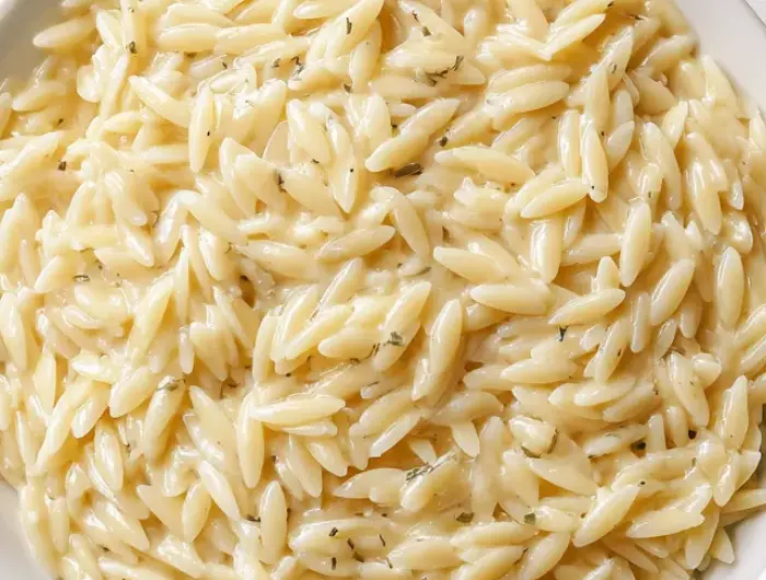 Creamy Garlic Parmesan Orzo Recipe