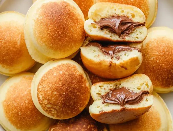 Easy Nutella-Filled Mini Pancake Bombs Recipe