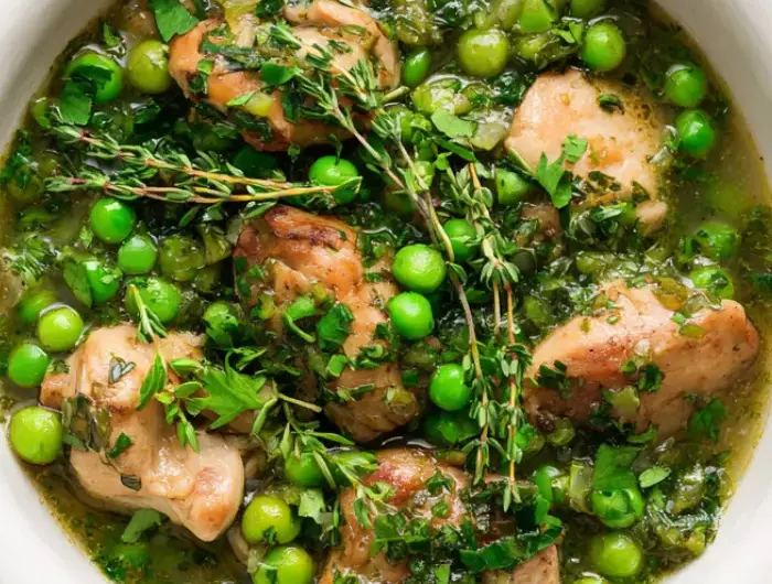 Herby Chicken Stew with Spring Peas Recipe