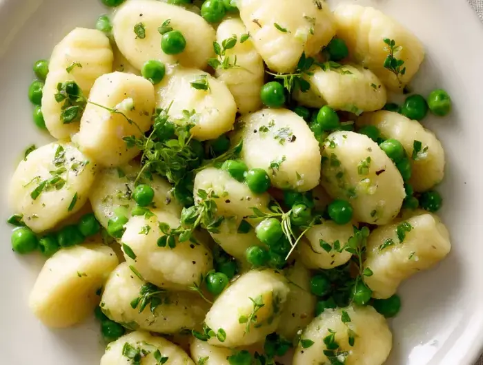 Ricotta Gnocchi with Pea & Herb Butter Recipe