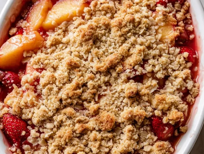 Strawberry Peach Crisp Recipe