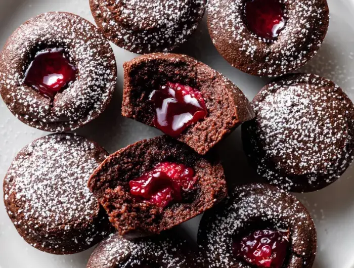 Molten Raspberry Chocolate Cupcakes Recipe